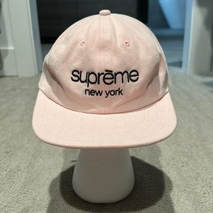 Supreme pink hat